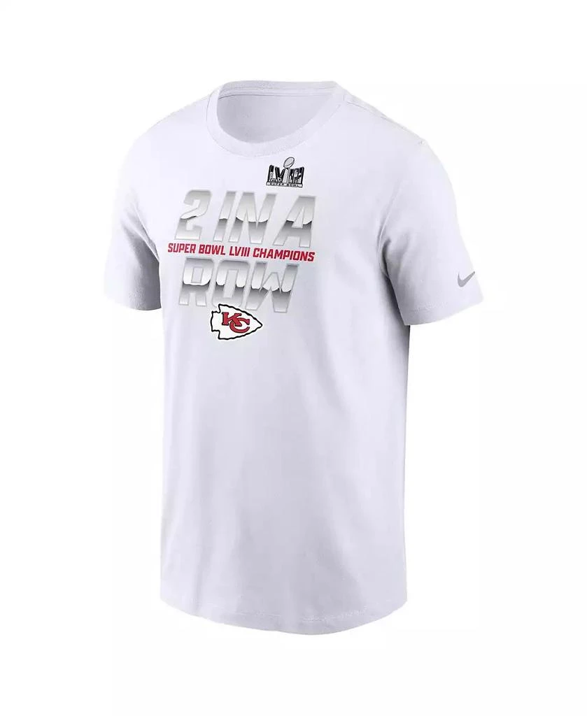 Fanatics Men's Nike White Kansas City Chiefs Back-To-Back Super Bowl Champions T-shirt 3