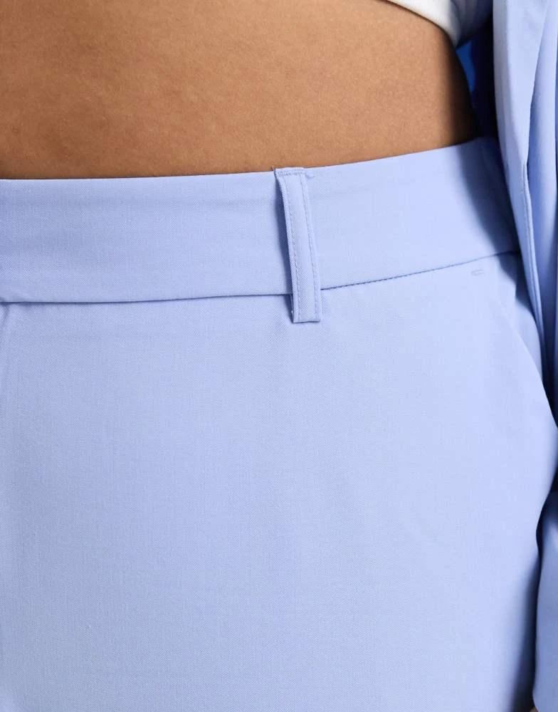 Vero Moda Curve Vero Moda Curve straight leg tailored trouser co-ord in brunnera blue 5