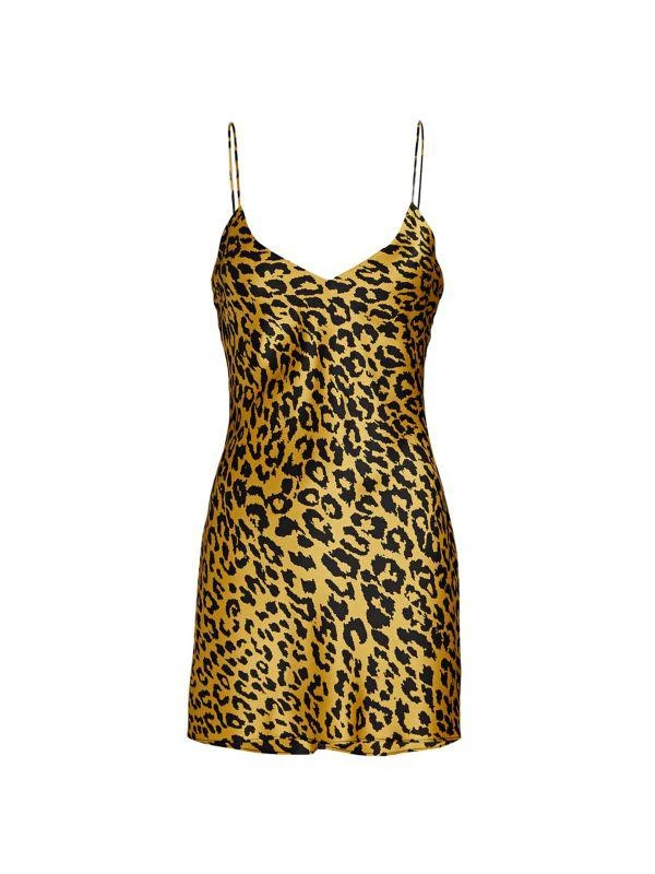 Sergio Hudson Cheetah Print Silk Mini Dress 2