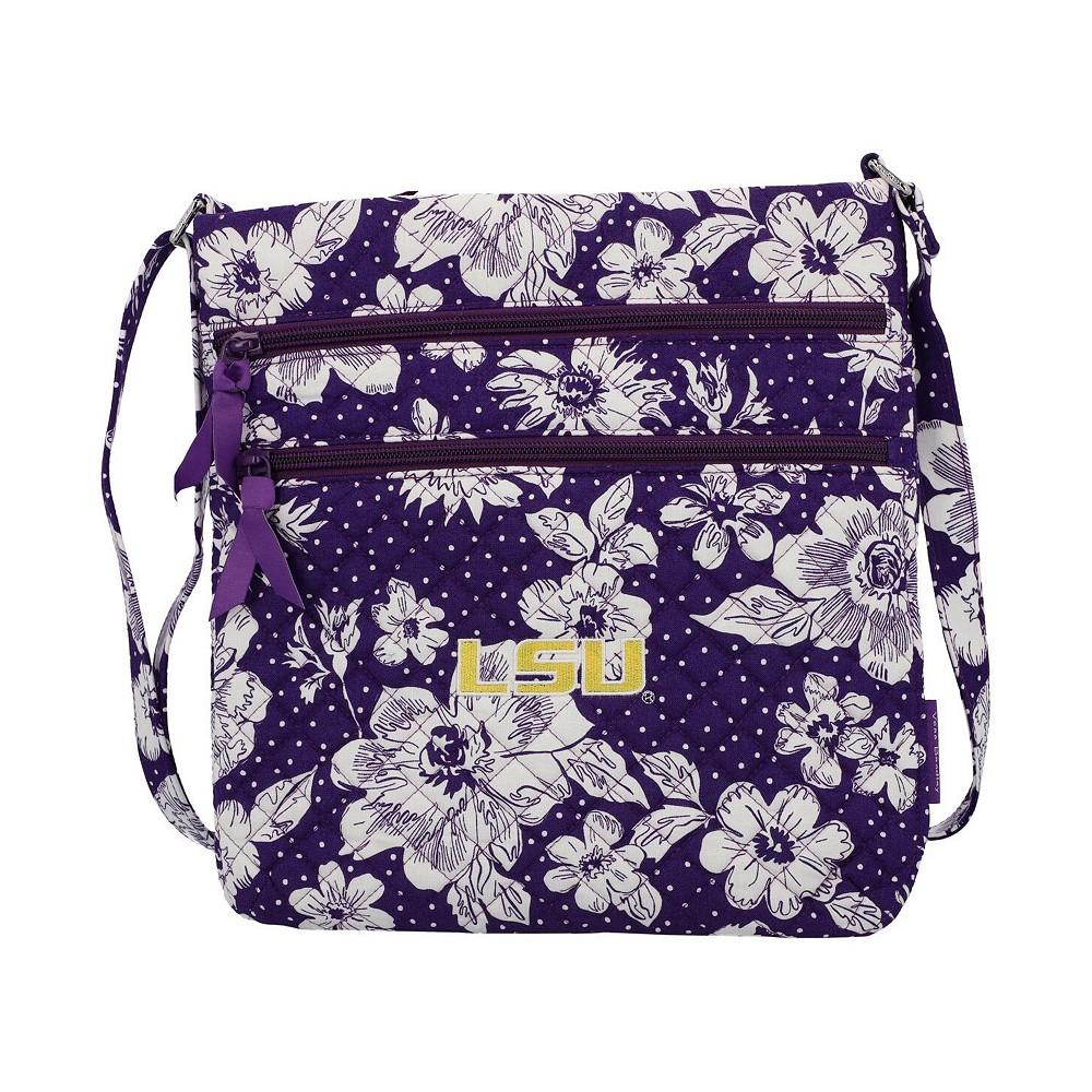 Vera Bradley Women's LSU Tigers Rain Garden Triple-Zip Hipster Crossbody Bag