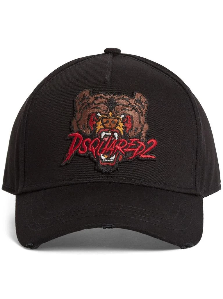 DSQUARED2 DSQUARED TIGER-APPLIQUÉ BASEBALL CAP 1
