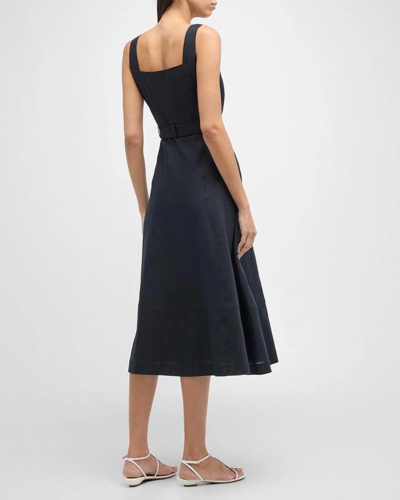 Paige Arienne Belted A-Line Midi Dress 6
