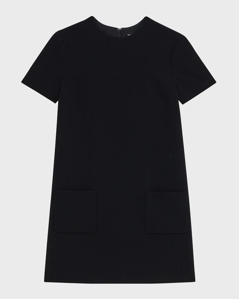 Admiral Stripe Short-Sleeve Pocketed Mini Shift Dress – On Sale