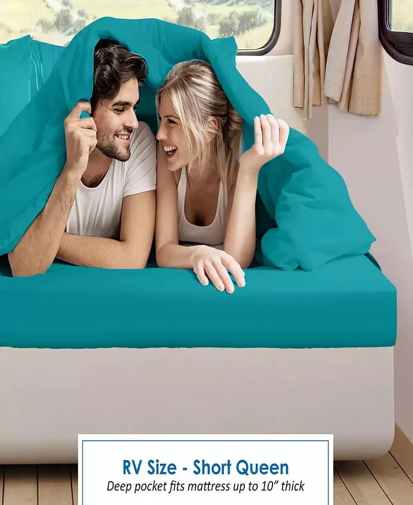 Nestl Premier 1800 Series Deep Pocket Bed 4 Piece Sheet Set, RV Queen 8