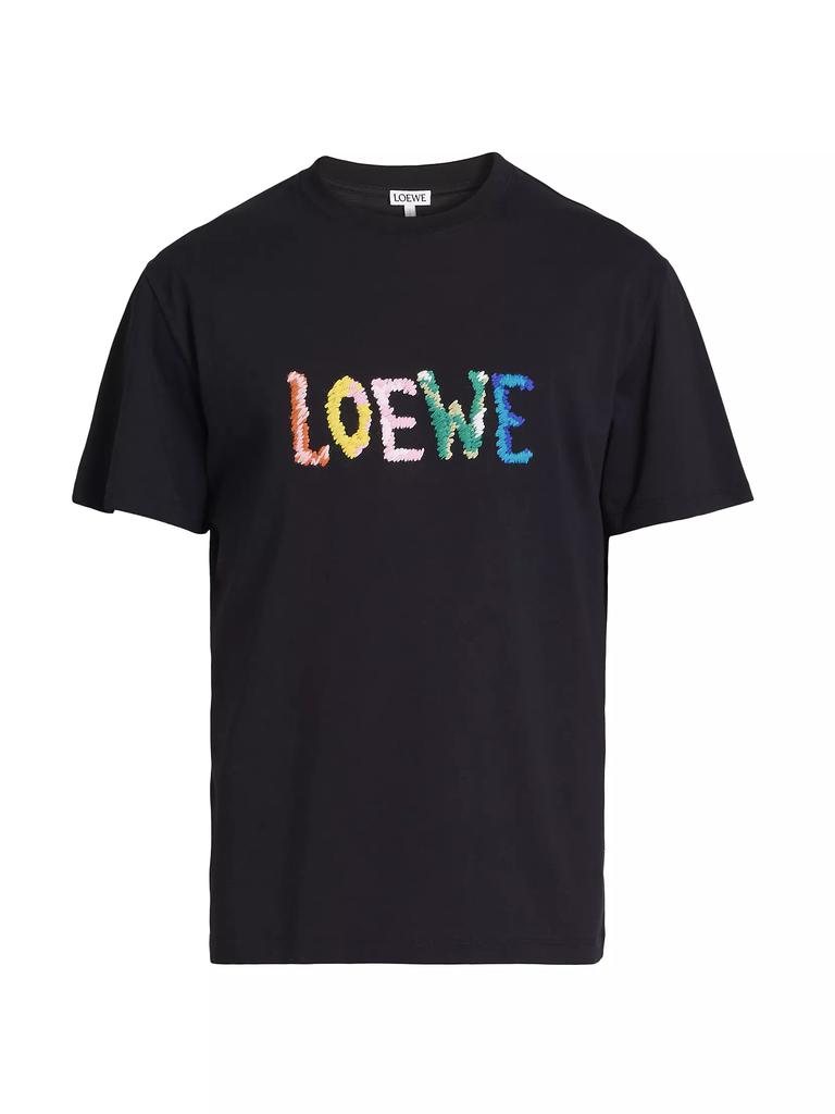 Loewe Logo Cotton-Blend Relaxed-Fit T-Shirt - T-Shirts