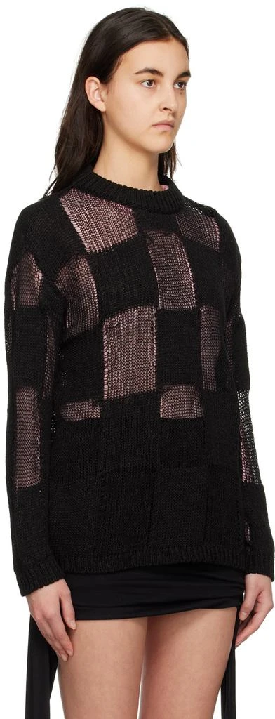 TheOpen Product Black Check Sweater 2