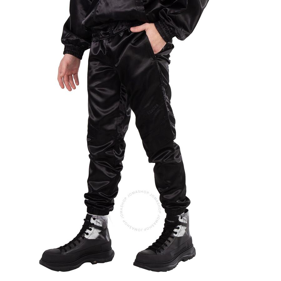Etudes Black Tour Satin-Finish Trousers