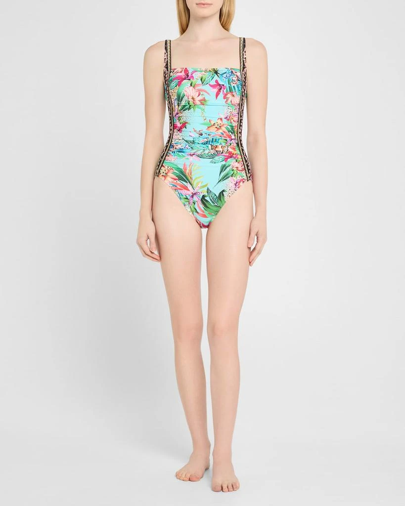 Johnny Was Miller Marilyn Ruchd One-Piece Swimsuit 2