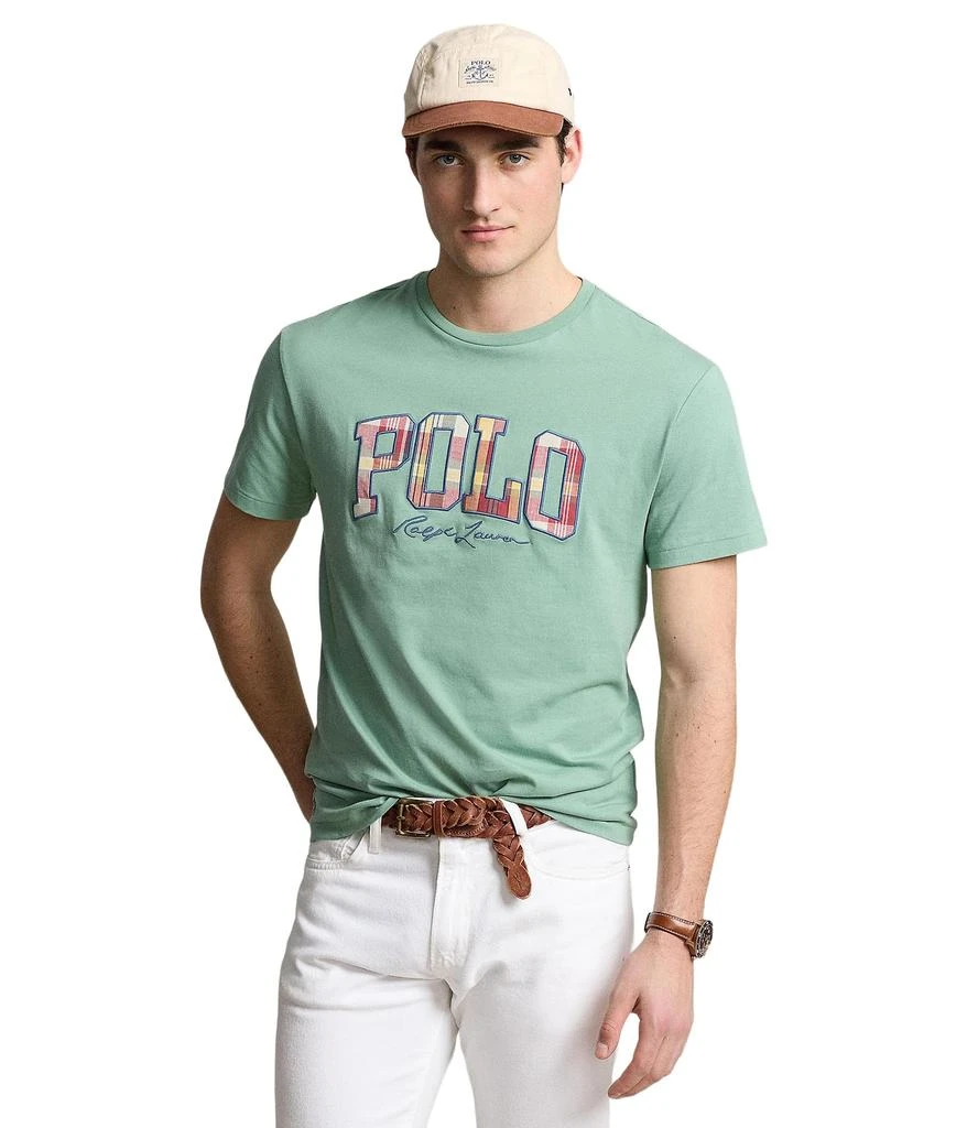 Ralph Lauren Classic Fit Plaid-Logo Jersey T-Shirt 1