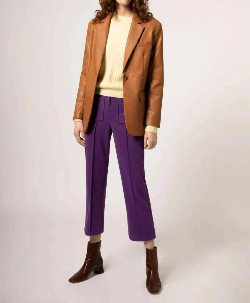 FRNCH Frnch - Luana Faux Leather Blazer