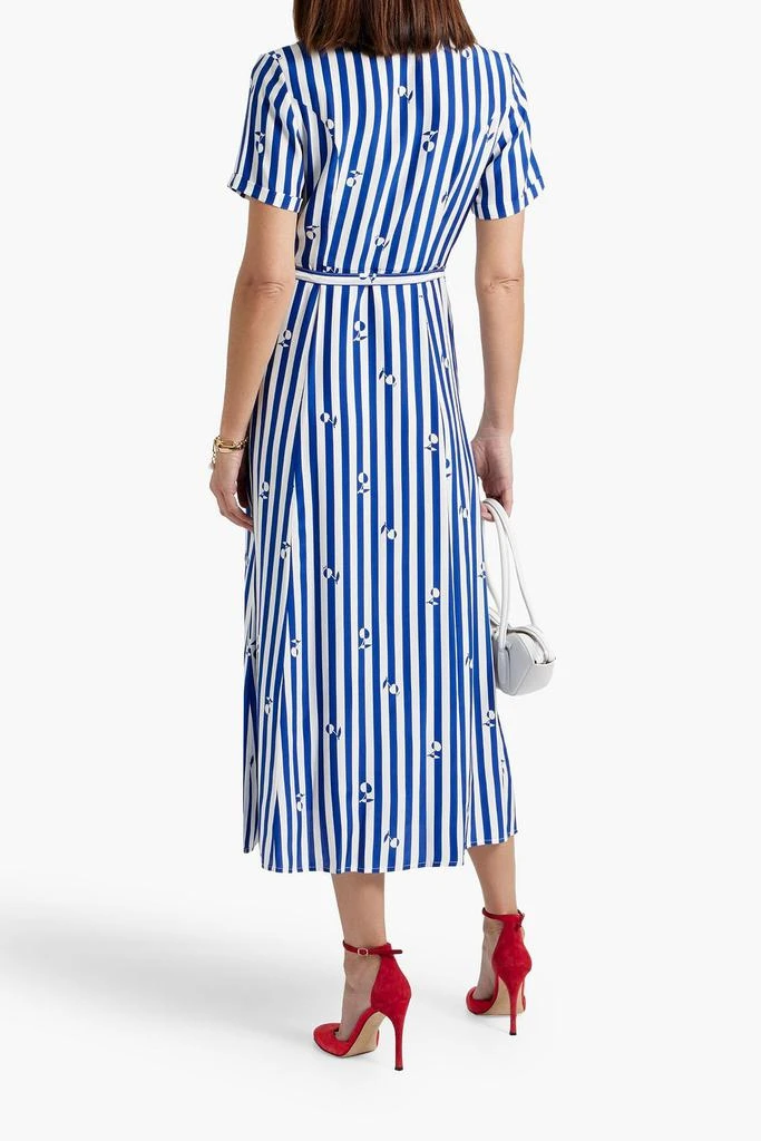 HVN Maria striped silk midi shirt dress 3