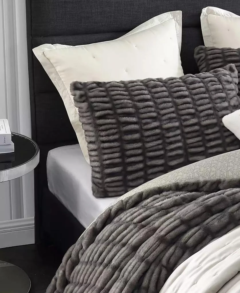 Karl Lagerfeld Paris Ruched 3 Piece Duvet Cover Set 4