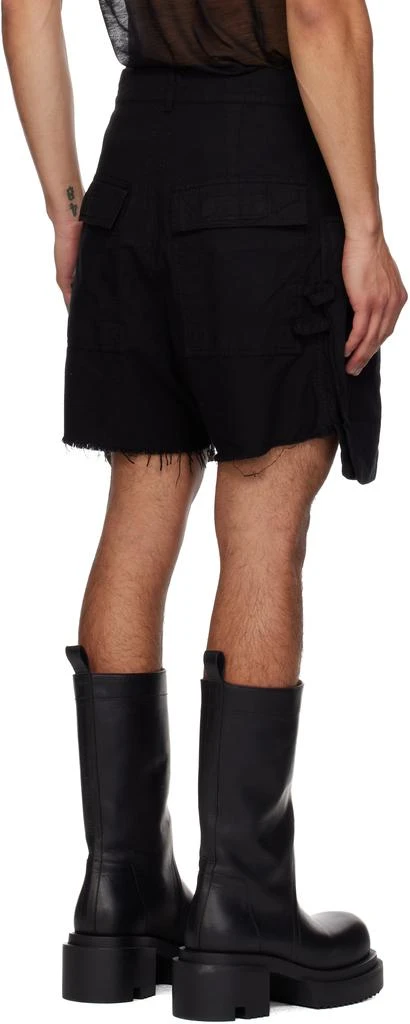 Rick Owens Black Concordians Stefan Cargo Shorts 3