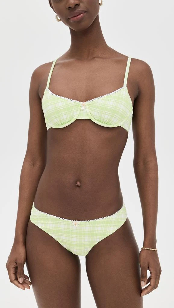 Solid  Striped Daphne Bikini Bottoms 3