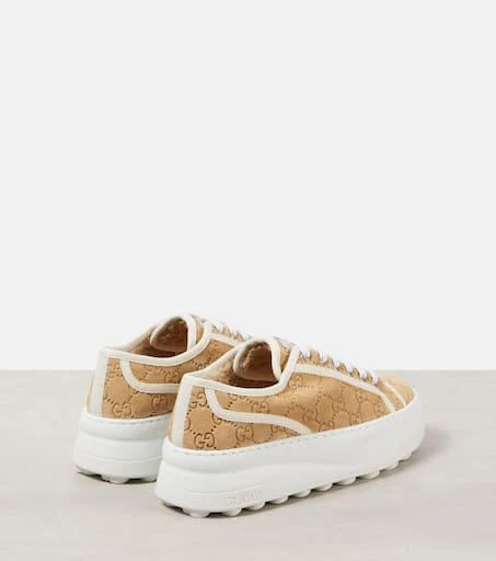 Gucci Tennis Trek GG suede platform sneakers 2
