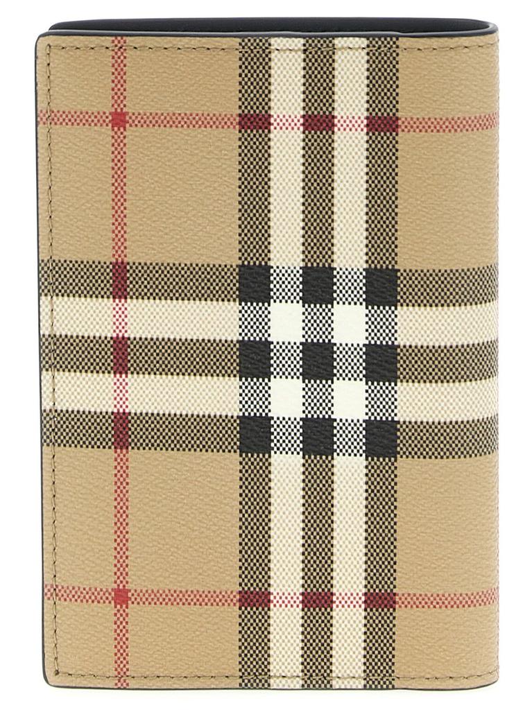 Burberry Burberry Checked Bi-Fold Passport Holder