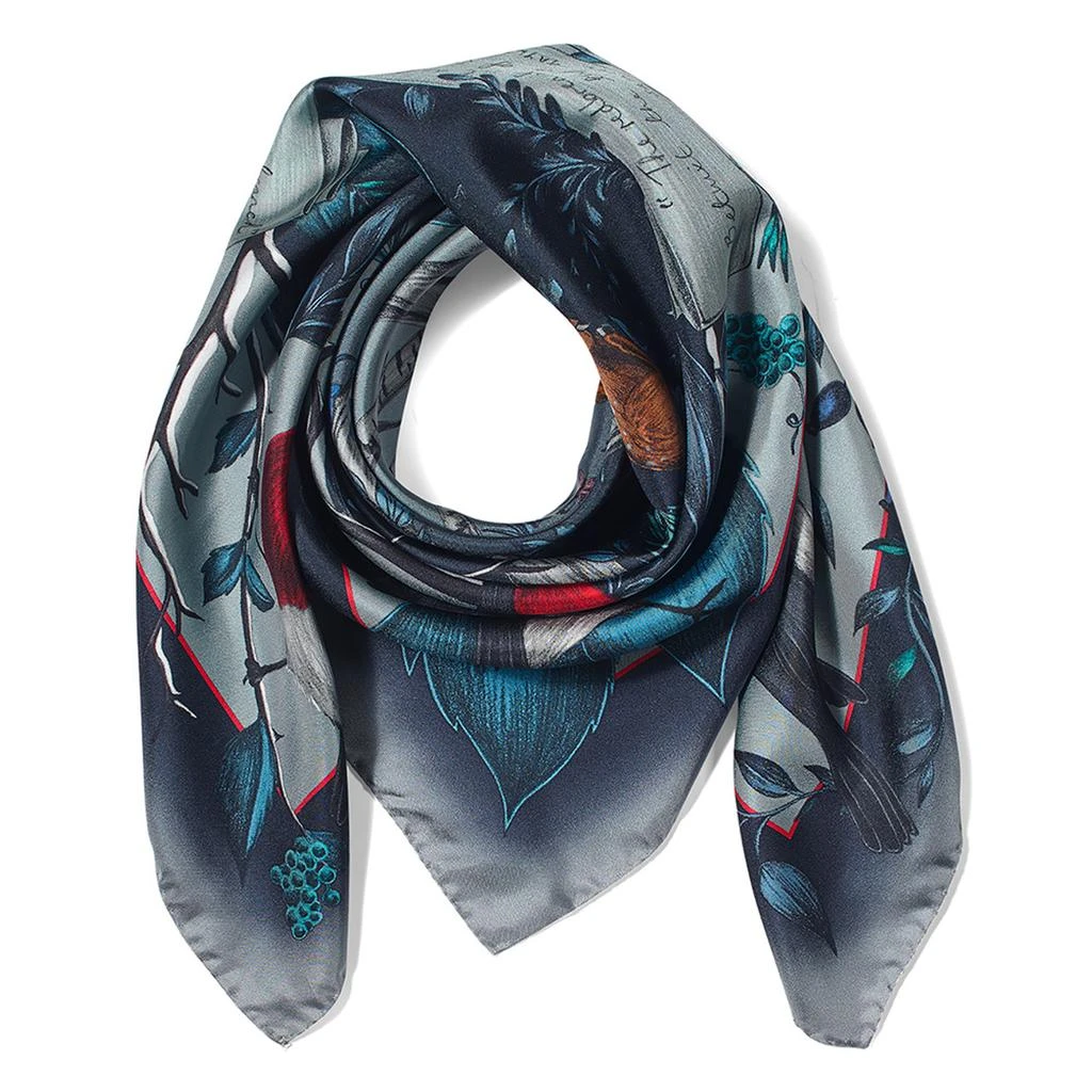 Aspinal of London Robin silk scarf 2