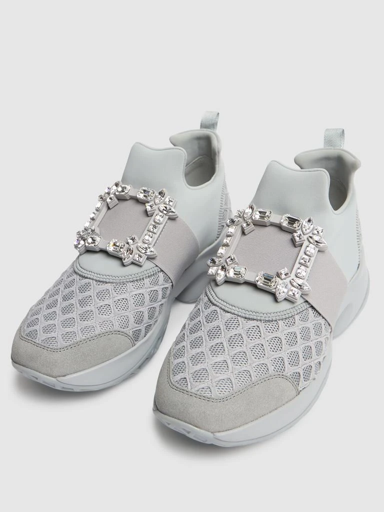 Roger Vivier Viv Run Cotton & Mesh Sneakers 2