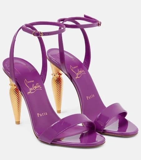 Christian Louboutin Lipqueen 100 patent leather sandals 1