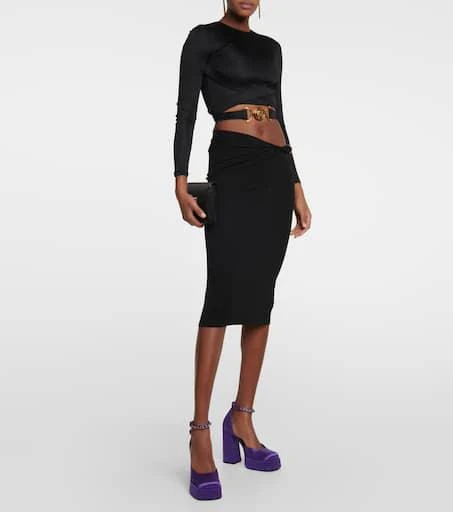 Versace Medusa Aevitas satin platform pumps 2