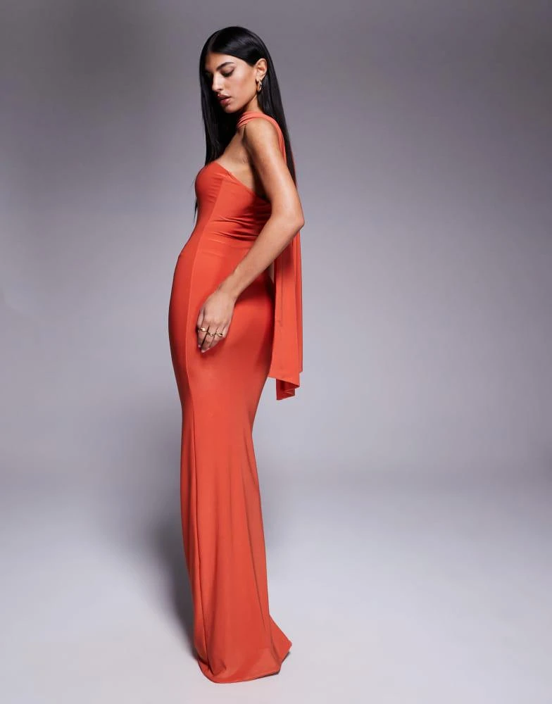 chinese dress ladies Cloud Chiffon Sculpted Pleat Maxi Dress Xs