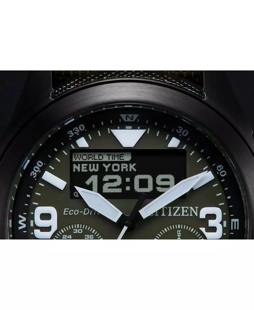 Citizen Eco-Drive Men's Chronograph Promaster Green CORDURA® Strap Watch 44mm 5