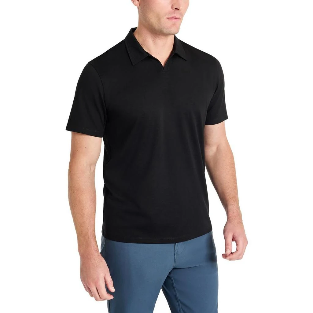 Kenneth Cole Mens Solid Rayon Polo 1