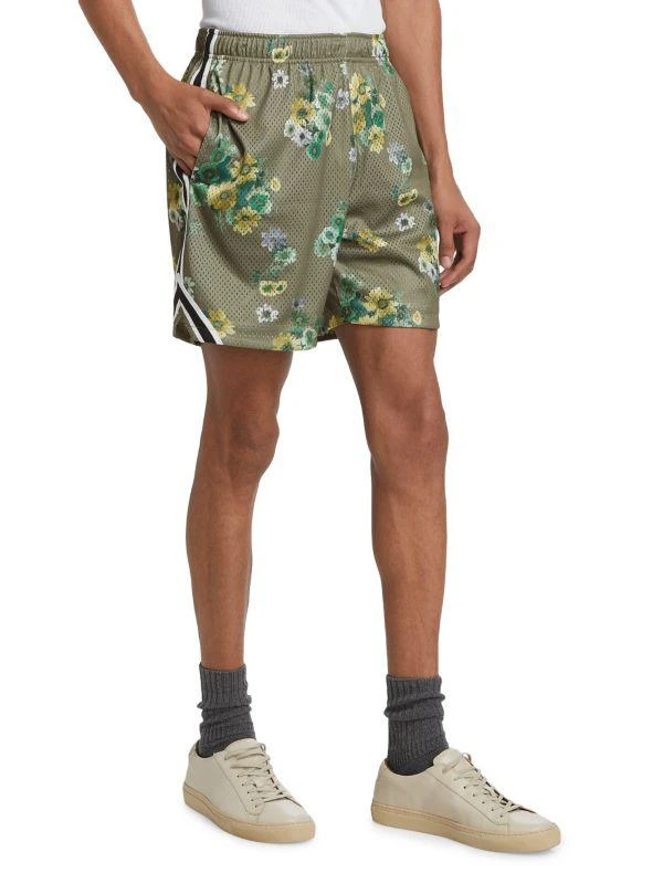 John Elliott Rivalry Floral Mesh Shorts 3