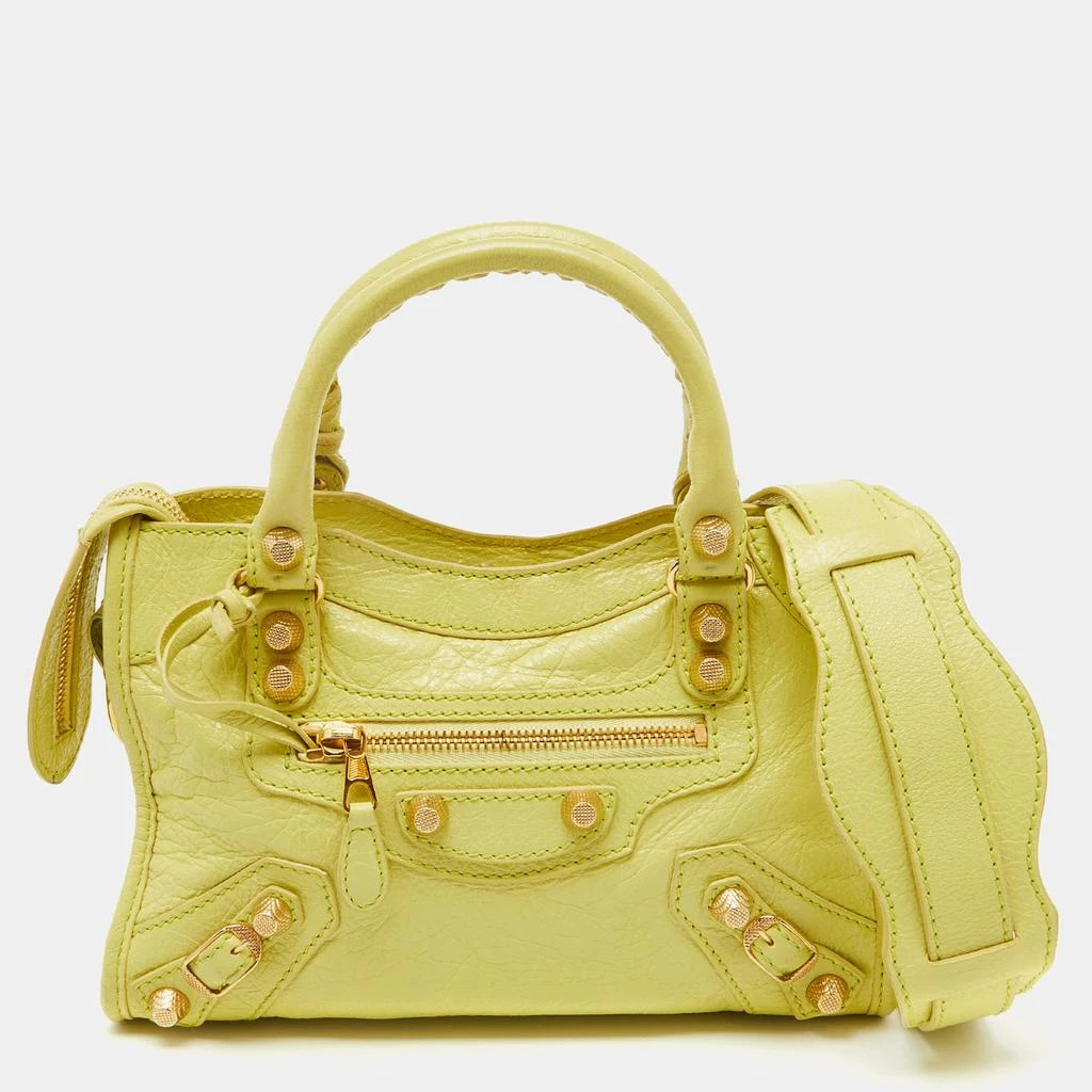 Balenciaga Balenciaga Yellow Leather Mini Classic City Bag 1