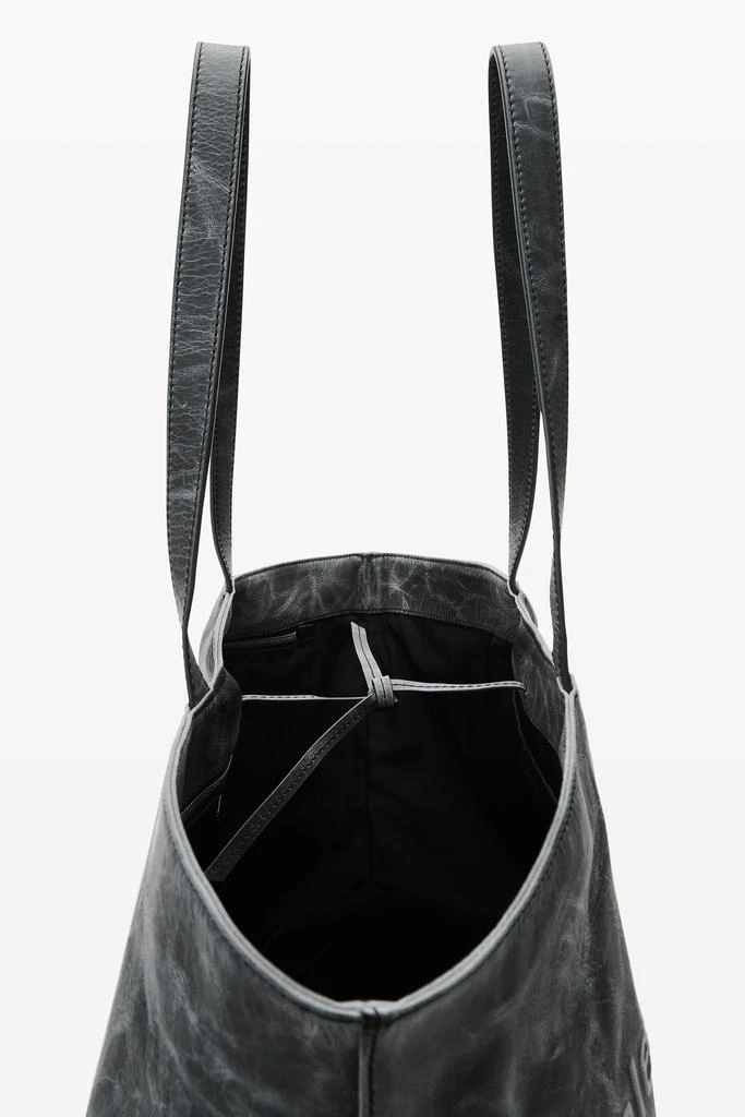 Alexander Wang Distressed Grey Leather Punch Tote 3