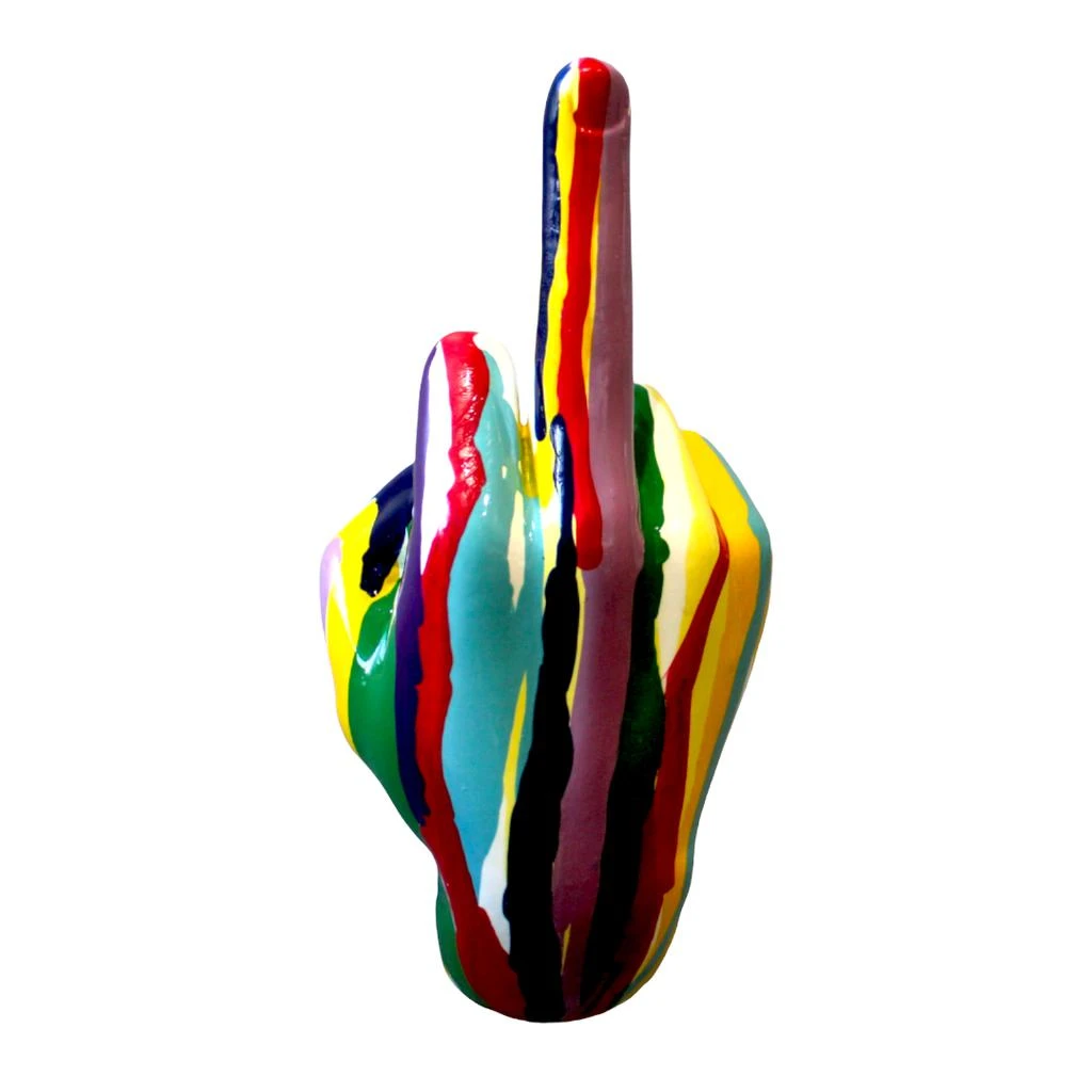 Interior Illusion Plus Interior Illusions Plus Graffiti Middle Finger hand Wall Mount - 9" tall 2