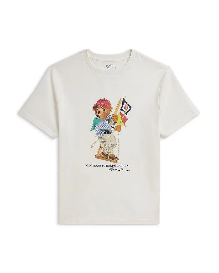 Ralph Lauren Boys' Polo Bear Cotton Jersey Tee - Little Kid, Big Kid