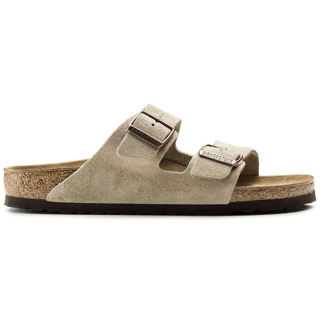 Birkenstock Unisex Arizona Hard Footbed Sandal In Taupe