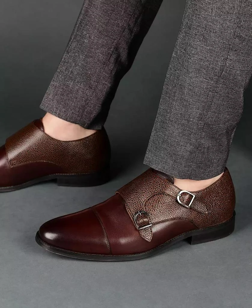 Thomas & Vine Men's Calvin Double Monk Strap Dress Shoe 6