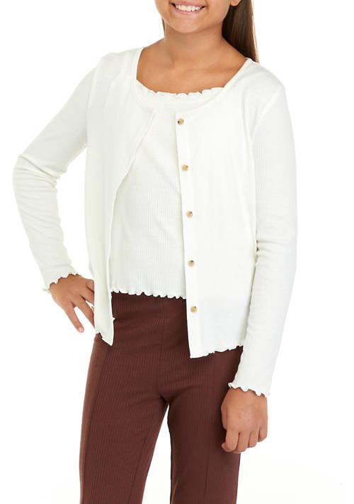 Love, Fire Fire Girls 7 16 Long Sleeve Cardigan Set
