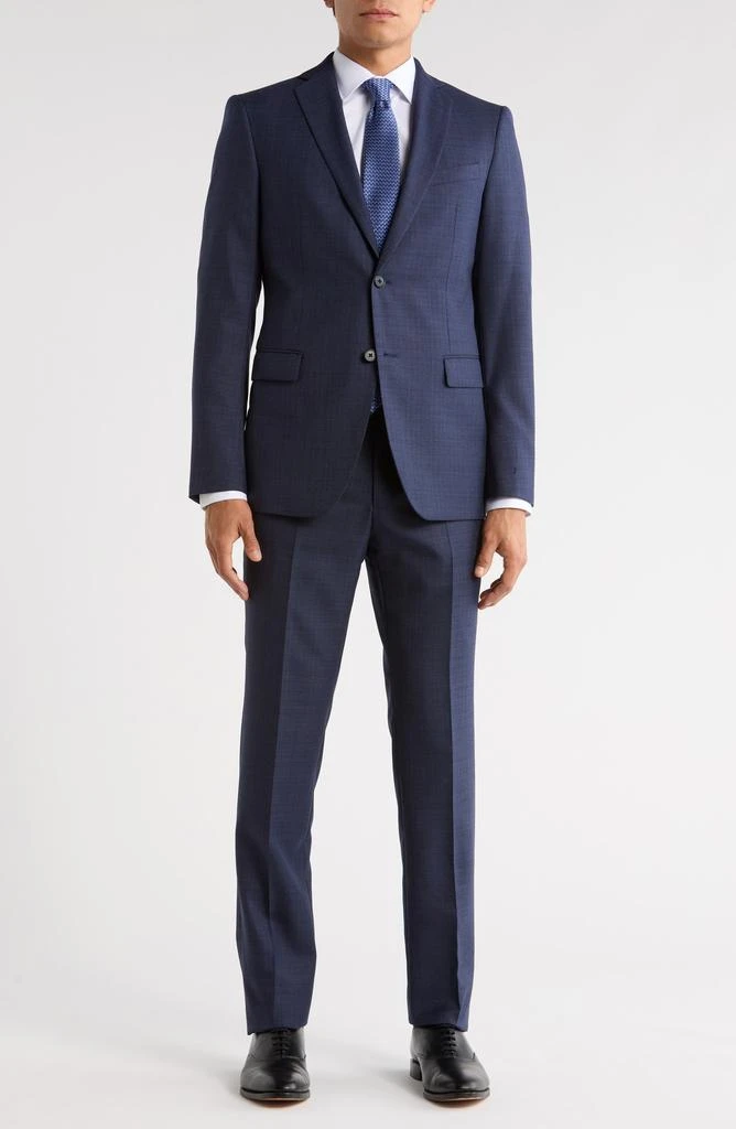 John Varvatos Plaid Wool Blend Suit