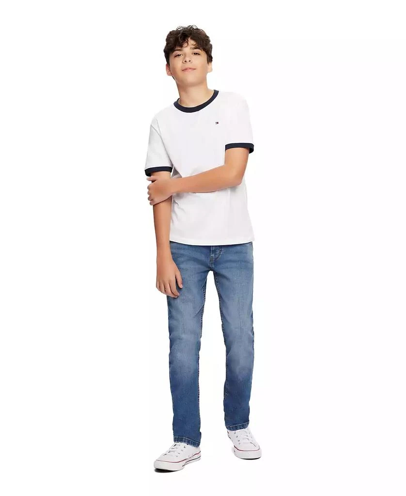 Tommy Hilfiger Toddler and Little Boys Contrast Trim Embroidered Logo Ken Tee 3