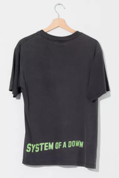 Urban Outfitters Vintage Y2K System Of A Down Distressed Black Graphic T-Shirt
