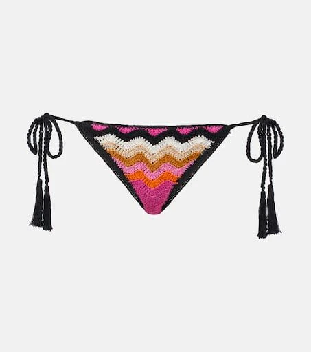 ANNA KOSTUROVA Striped cotton bikini bottoms 1