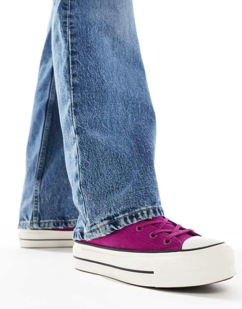 Converse Converse Chuck Taylor All Star Hi Lift trainers in purple 4