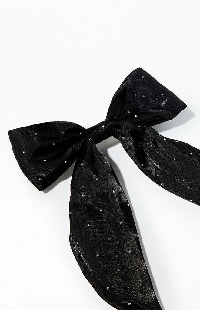LA Hearts Rhinestone Bow Barrette 2