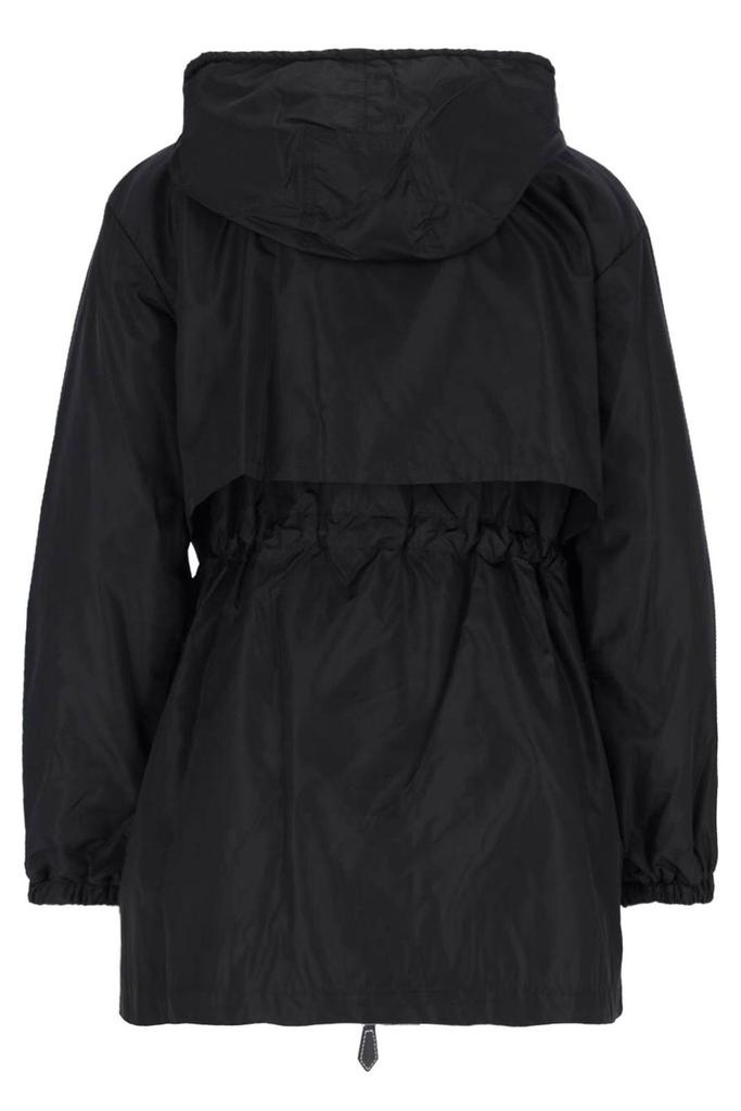 Shop Burberry Hooded Drawstring-Waist Coat on Sale at