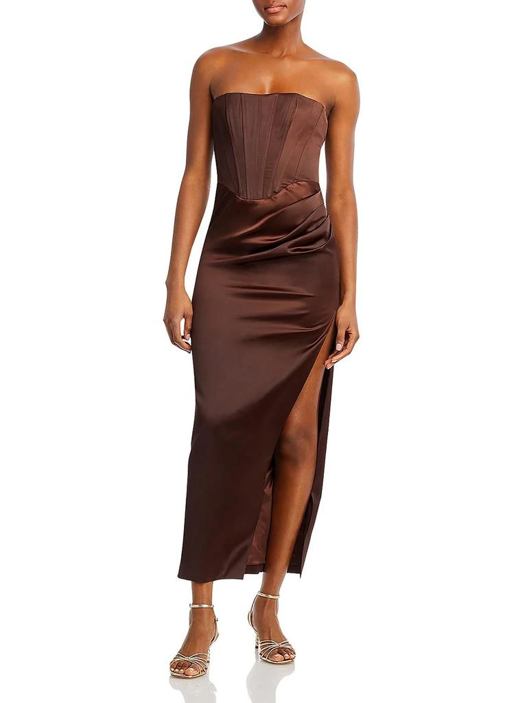 Bardot Womens Satin Midi Dress 1