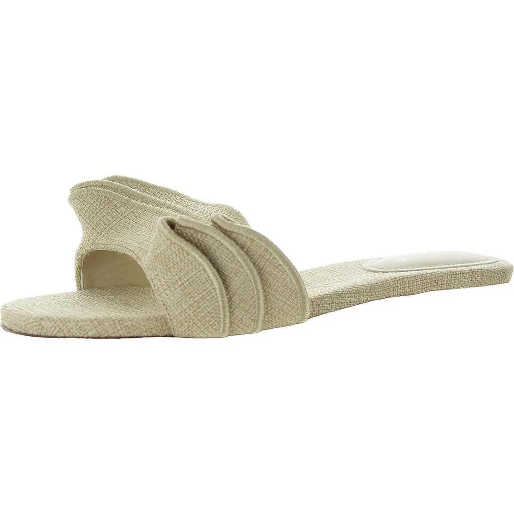 Larroude Ivy Ruffle Womens Ruffled Woven Mule Sandals 1