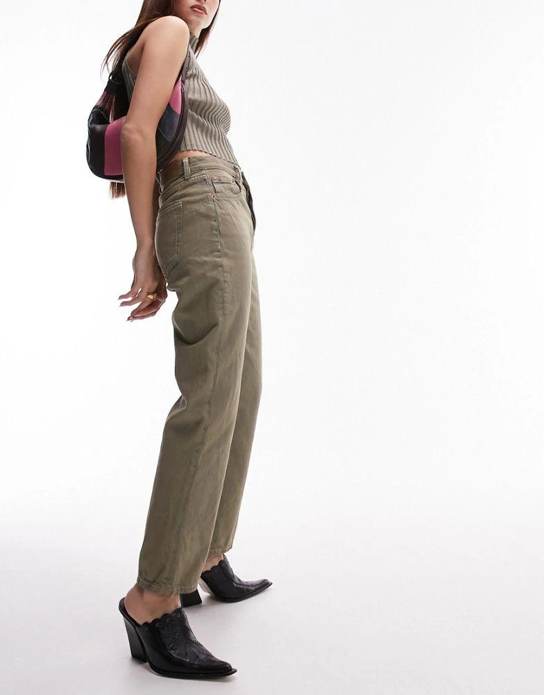 Topshop Topshop Editor high rise straight jean in twilight 4
