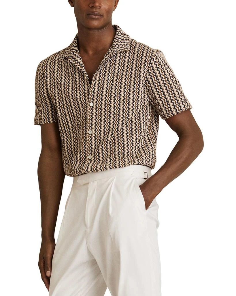 REISS Vallata Printed Camp Shirt 1