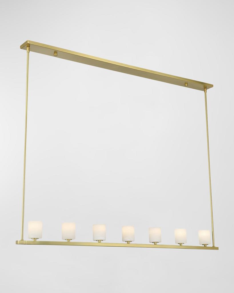Crystorama Aragon 56" Linear 7-Light Chandelier