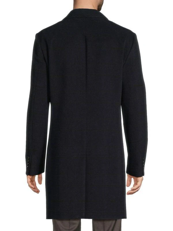 Tommy Hilfiger Plaid Wool Blend Coat 2
