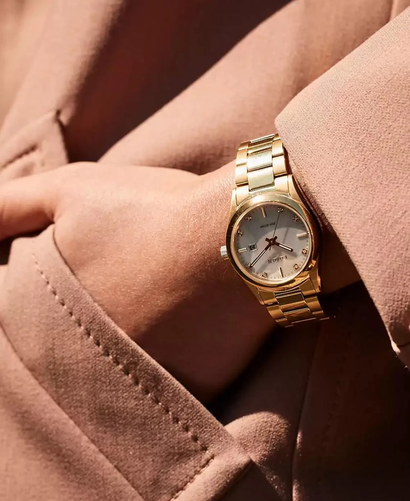 Citizen Eco-Drive Women's Sport Luxury Diamond Accent Gold-Tone Stainless Steel Bracelet Watch 33mm 3