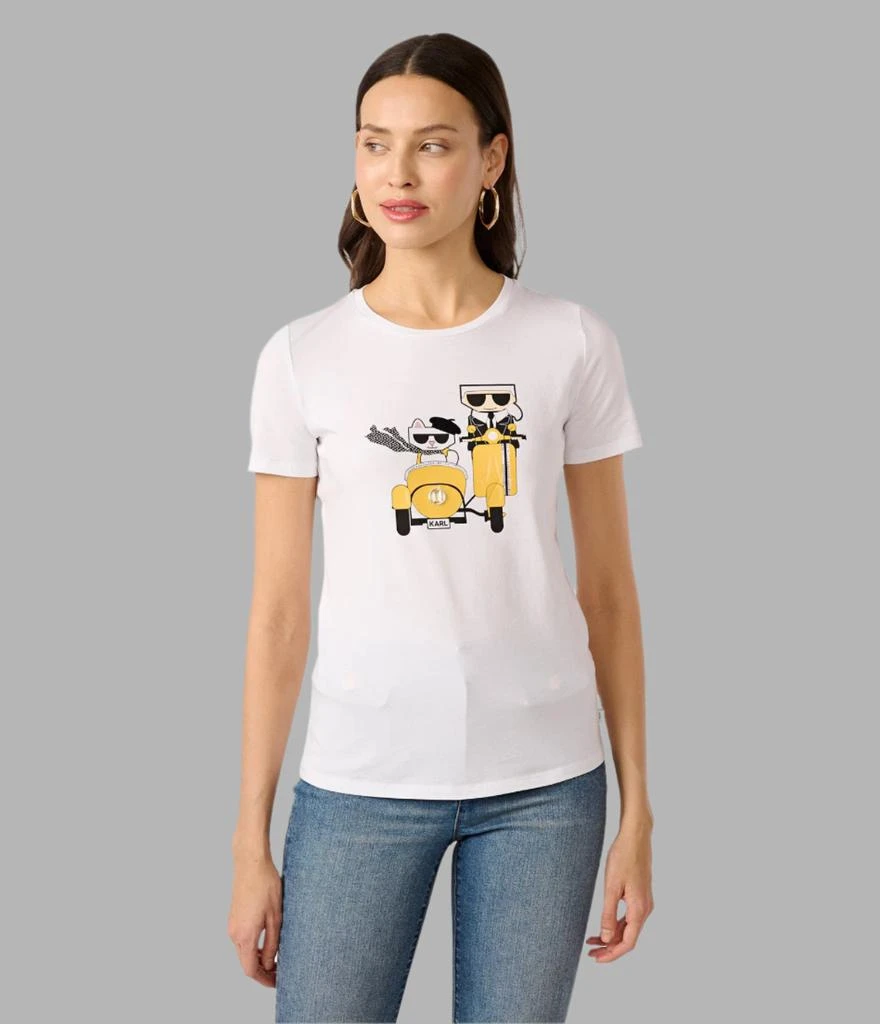 Karl Lagerfeld Paris KARL AND CHOUPETTE MOPED TEE 5